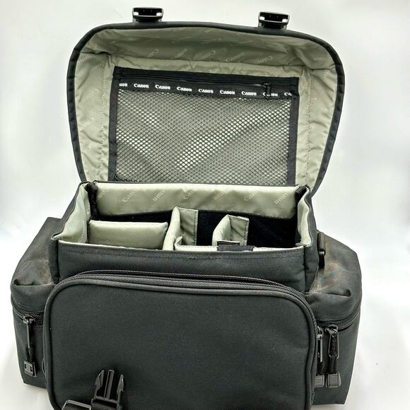 Canon Black Digital Padded Gadget Camera Case Bag No Shoulder Strap EUC - Picture 3 of 5